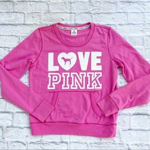 Pink by Victoria's Secret Sweatshirt Size Large